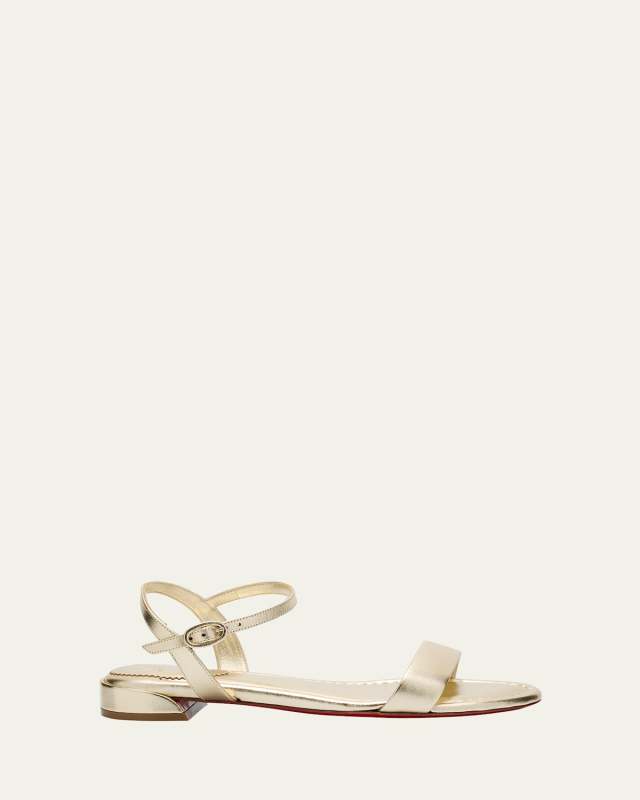 Sweet Jane Red Sole Metallic Sandals